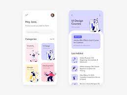 courses mobile app design uplabs