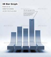 A 3d Bar Graph Rendered In 3ds Max Use In Your Projects By