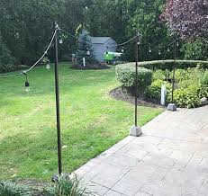 Diy Outdoor String Light Poles