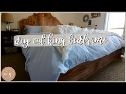 solid wood bed diy california king bed