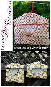 Clothes Pin Or Peg Bag Sewing Pattern