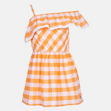 Dress4less is shop for dresses, jeans, tops, skirts in plus sizes jumpsuits.best rate dress4less.com is here to do the work for you. Little Girls Gingham Ruffle One Shoulder Dress 4 7 Nautica