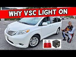 toyota sienna why vsc light on vehicle