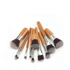 jual kuas bamboo wooden makeup brush 11