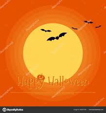 Happy Halloween Poster Template Background Stock Vector