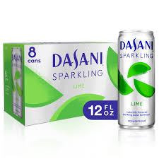 dasani slim can sparkling water lime