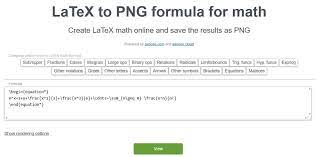 Latex Formula Generator Latex Math