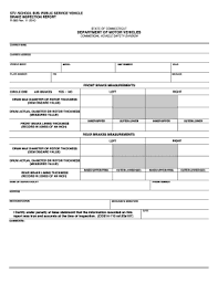 brake inspection form fill out and