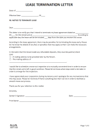 50 free lease termination letter 30