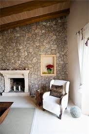 Rock Walls For Inside House Stock