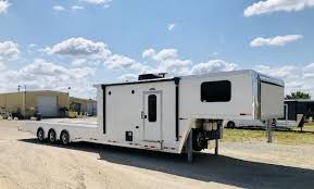 car haulers race trailers with living
