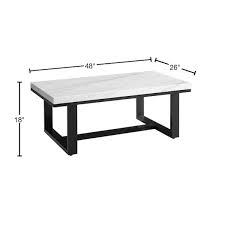 Large Rectangle Stone Coffee Table