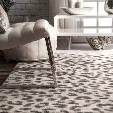 modern print area rug leopard 5