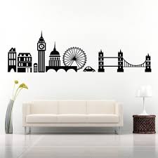 london city skyline vinyl wall art decal