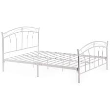 hodedah complete metal queen size bed