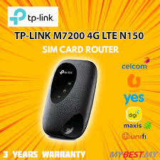 Great savings & free delivery / collection on many items. Tp Link M7200 4g Lte N150 Mobile Wi Fi Modem Router With Sim Card Slot
