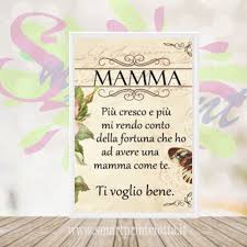 Il destino ti ha tolto troppo presto all'affetto della famiglia ma non ti toglierà mai dalla nostra memoria e dal nostro cuore. Quadretto Festa Della Mamma Smart Print