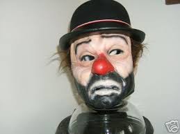 sad clown latex mask 38592537