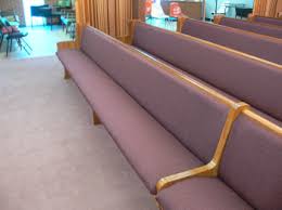 church pew upholstery and reupholstery