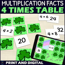 st patricks day multiplication facts