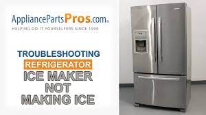 refrigerator ice maker not working