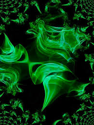 Background hijau hitam keren : Fractal Smoke Green Free Image On Pixabay