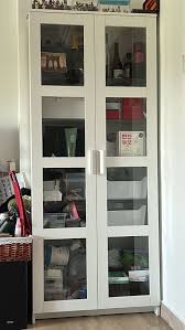 Ikea Glass Door Cabinet White 80x190