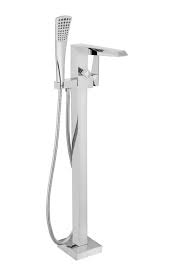 Rainfall simulators, cascade showers, and tubs. Freestanding Polished Chrome Bathtub Faucet With Showerhead H 100 Tfmshch Streamline Bath Tubs