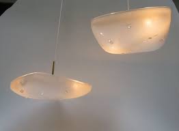 Cascading Ceiling Lamp With Two Lamp Shades For Sale At Pamono
