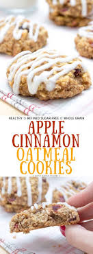 In a separate bowl, combine the toasted oats, walnuts, dried apples, raisins, oat flour, ginger, cinnamon, cloves, mace, nutmeg, baking powder, and salt. Apple Cinnamon Oatmeal Cookies Natalie S Health