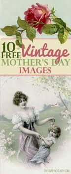 Retro letters with floral pattern and wood backgro…. 20 Free Vintage Mother S Day Images The Graphics Fairy