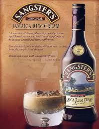 bottle of sangster s jamaican rum cream