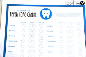 42 Actual Aquafresh Tooth Brushing Chart