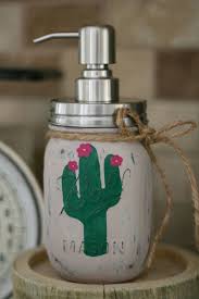 cactus mason jar soap dispenser