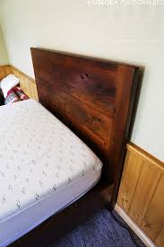 Custom Reclaimed Wood Platform Bed For