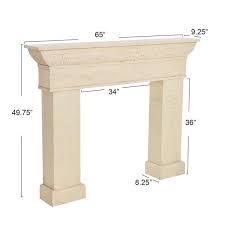 H Monolith Mantel Distressed Cream