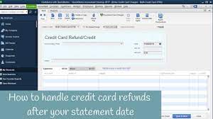how to handle credit card refunds after