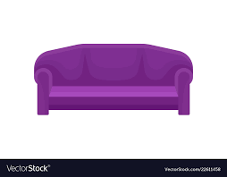 Comfortable Sofa Purple Couch Living