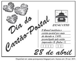 Resultado de imagem para dia dO CARTÃO POSTAL