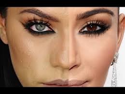 kim kardashian y smokey eyes makeup