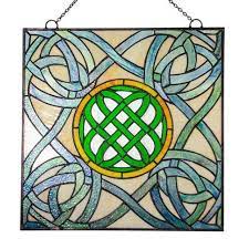 Square Celtic Shield Knot Window Gael