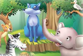 blue jackal story for children with m