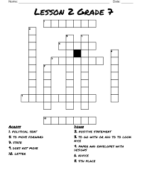 lesson 2 grade 7 crossword wordmint
