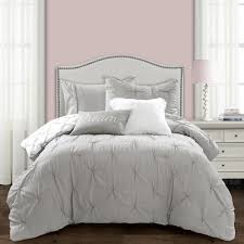 Ravello Pintuck Caroline Geo Comforter Set Back To Campus Dorm Room Bedding Lush Decor Www Lushdecor Com Lushdecor