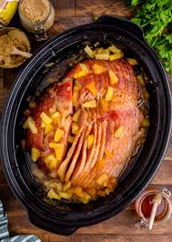 crock pot brown sugar pineapple ham