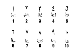 learning the arabic number 1 10 and higher