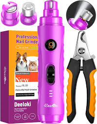 deeloki dog nail grinder with led light
