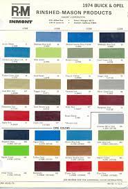 1970 to 1979 gm paint codes and color