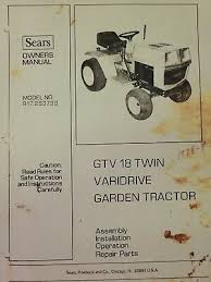 Sears Craftsman Gtv 18 Twin Lawn Garden