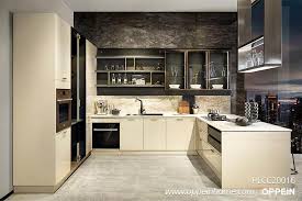 Grey Modern Lacquer Kitchen With Glass